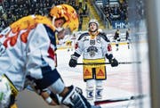 Enttäuschung bei Sven Senteler (Nummer 88) nach dem glücklosen Spiel. (Bild: Michela Locatelli/Freshfocus (Lugano, 20. Januar 2018))