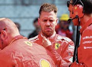 Hatte nichts zu lachen: der Deutsche Sebastian Vettel. Bild: Diego Azubel/EPA (Schanghai, 15. April 2018) (Bild: Diego Azubel/EPA (Schanghai, 15. April 2018))