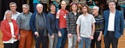 Ehrende und Geehrte an der Auer Neujahrsbegrüssung (von links): Monika Sieber (Einwohnerverein Au), Beat Sieber, Toni Weder, Eugen Rohner, Marcel Schuster, Marcel Fürer, Martin Schraner, Patrick Eugster, Albert Seitz und Markus Waser (Verein Pro Heeerbrugg). (Bild: Remo Zollinger)