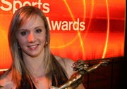 Ariella Kaeslin an der Verleihung der Sports Awards im Dezember. (Bild André Häfliger/Neue LZ)