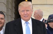 Sein Stern wurde auf dem Walk of Fame zerschlagen: Donald Trump. (Bild: Bang Showbiz Entertainment)
