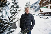 Ottmar Hitzfeld am letzten Donnerstag im verschneiten Engelberg. (Bild: Manuela Jans-Koch (28. Dezember 2017))