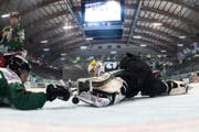 Hockey-Szene aus dem Stadion Kleinholz in Olten. (Bild: Keystone)