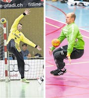 Winterthurs Arunas Vaskevicius (links) und der Krienser Paul Bar. (Bild: Heinz Diener / Landbote / Roger Grütter)