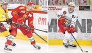 Werden von den SCL Tigers zum EV Zug wechseln: Yannick-Lennart Albrecht (links) und Miro Zryd. (Bilder: Marc Schumacher/Freshfocus)