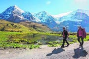 Die Kulisse zum Staunen auf der Kleinen Scheidegg. (Bild: Peter Hummel)