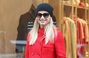 Michelle Hunziker beim Shoppen. (Bild: Splashnews)