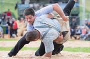 Ist im Final: Mike Mühlestein (oben). (Bild: KEYSTONE/Urs Flueeler)
