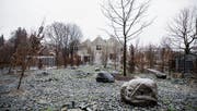 Derzeit dominieren im Park neben dem Naturmuseum noch Steine und Findlinge. (Bild: Sabrina Stübi)