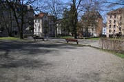 Verwaist: Das Krügerpärkli im Lachen-Quartier (Bild: Michael Zwimpfer)