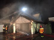 Durch den Brand entstand Sachschaden von mehreren hunderttausend Franken. (Bild: Kapo SG)