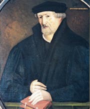Ein Ölgemälde von Laienprediger Johannes Kessler. Er war ein Weggefährte von Vadian und erklärte der breiten Bevölkerung die Bibel und den Glauben. (Bild: PD/Vadianische Sammlung der Ortsbürgergemeinde)