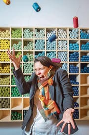Normalerweise hält sie alle Fäden in der Hand: Isabelle Chappuis. (Bild: Urs Bucher)