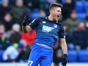 Mit einer Triplette schoss der kroatische Internationale Andrej Kramaric Hoffenheim gegen Hannover 96 zum Heimsieg (Bild: KEYSTONE/AP dpa/UWE ANSPACH)
