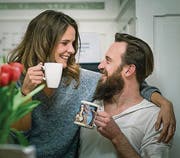 Ein Verein, ein Paar: Ann Katrin Cooper, Tänzer Tobias Spori. (Bild: Michel Canonica)