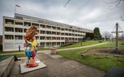 Heutiger Standort des Ostschweizer Kinderspitals im Osten der Stadt St. Gallen; es zügelt auf das Areal des Kantonsspitals St. Gallen. (Bild: Urs Bucher (St. Gallen, 11. Dezember 2014))