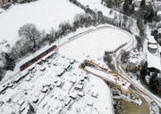 Die Ruckhaldekurve galt 1889 als eisenbahntechnische Pioniertat. (Bild: Benjamin Manser)