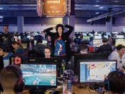 Hochspannung am Bildschirm: Die Gamer unterstützen sich an der LAN-Party auch gegenseitig. (Bilder: Urs Bucher)