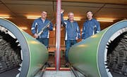 Die drei Vorstandsmitglieder der Hochzeitsschützengesellschaft Wigoltingen: Präsident Roman Bader, Kassier Jörg Ritschard und Aktuar Eugen Bissegger. (Bilder: Mario Testa)
