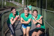 Auch der Spass kommt beim Auffahrtslauf nicht zu kurz. (Bild: Michel Canonica)