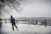 Zum Davonlaufen: Nicht nur in der Stadt St.Gallen gibt es diesen Februar so wenige Sonnenstunden wie seit Jahrzehnten nicht mehr. (Bild: Ralph Ribi)
