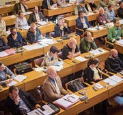 Das Stadtparlament St. Gallen tagt im Waaghaus. (Bild: Benjamin Manser (28. März 2017))
