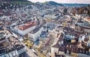 Der dritte Anlauf zur Neugestaltung des Marktplatzes ist im Gang. Der Einbezug von Interessengruppen und der Bevölkerung hat gezeigt: Ein neuer Projektwettbewerb ist sinnvoll. (Bild: Urs Bucher (24. November 2017))