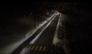 ..kommt die Strasse entlang gefahren... (Bild: Comlight)