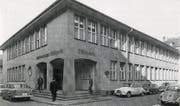 Das 1950 bezogene Druckereigebäude an der Hinteren Poststrasse in St. Gallen.