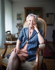 Margrith Bigler-Eggenberger zu Hause in St. Gallen. (Bild: Benjamin Manser)