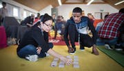 Spiele dienen dazu, die neuen Begriffe aus verschiedenen Berufen zu festigen. (Bild: Benjamin Manser (Au, 18. April 2018))