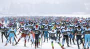 Auch dieses Jahr eine riesen Veranstaltung: Der Engadiner Skimarathon. (Bild: swiss-image.ch)