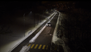 ...und schon gehen die Lichter an. Sobald das Auto durchgefahren ist... (Bild: Comlight)