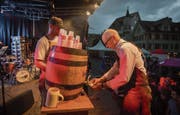 Das Bier kann fliessen am St. Galler Fest (Bild: Benjamin Manser)