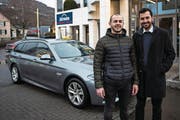 Sie stehen hinter der Taxi-App: Erol Kanik und Raphael Hardegger. (Bild: Sabrina Stübi)