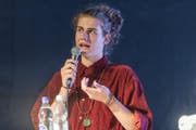 Andri Bösch, Juso-Kandidat für einen Sitz im St.Galler Stadtrat, am Tagblatt-Podium im Kugl. (Bild: Hanspeter Schiess)