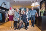 Elisabeth Berger, Claudia Gehrig, Karin Bischoff und Felix Bienz organisieren die Fashion Days. (Bild: Urs Bucher)
