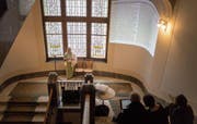 12'000 Verse in 24 Stunden: Eine besondere Hommage an den römischen Dichter Ovid in der Kantonsbibliothek Vadiana. (Bild: Michel Canonica)
