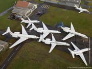 Zwischen dem 21. und dem 27. Januar landeten und starteten 377 Flugzeuge auf dem Flugplatz Altenrhein. Damit liegt der Wert gleich hoch wie im Rekordjahr 2015. (Bild: PD)