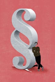 M. B. nutzt die Provokation als Masche, um andere juristisch belangen zu können.Illustration: Patric Sandri