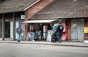 Zukunft noch offen: Der Kiosk an der Bergstation Mühlegg schliesst am Samstag, eine Nachfolgelösung wird gesucht. (Bild: Sabrina Stübi)