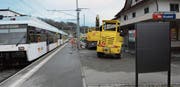 Der Bahnhof Kradolf ist derzeit eine Baustelle. (Bild: Georg Stelzner)