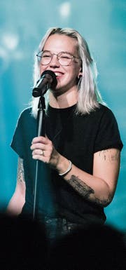 Die Walliserin Stefanie Heinzmann trat als Headliner am Samstagabend am Rüttelhütte In-Air-Festival auf. (Bild: Thi My Lien Nguyen)