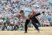 Der Nordostschweizer Schwingerverband (NOSV) wird im 2018 125 Jahre alt. Deshalb findet am Wochenende vom 24. Juni 2018 in Herisau das Jubiläumsschwingfest statt. (Bild: Urs Bucher/Archiv)