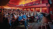 23.11.2014, Palace St. Gallen: Grosse Leinwand für die Filme des vierten Ostschweizer Kurzfilmwettbewerbs. (Bild: pd/Marcello Engi)