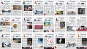 Eine Auswahl der über 200 Titelseiten der «Ostschweiz am Sonntag» (Bild: Tagblatt)