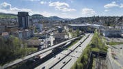 Ein Deckel über der Autobahn soll der Olma neues Bauland verschaffen. (Bild: Ralph Ribi)