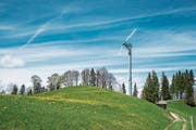 Windrad auf dem Weg von Trogen zum Gäbris: Grossprojekte haben es im Toggenburg immer wieder schwer. (Bild: Urs Bucher/Archiv)