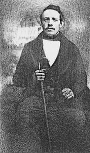 Xaver Suter (1824-1907) um 1848 in Rapperswil, kurz vor seiner Auswanderung.
