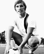Heinz Rütti 1972 im Dress des FC St. Gallen auf dem Espenmoos. (Bild: Franz Krüsi)